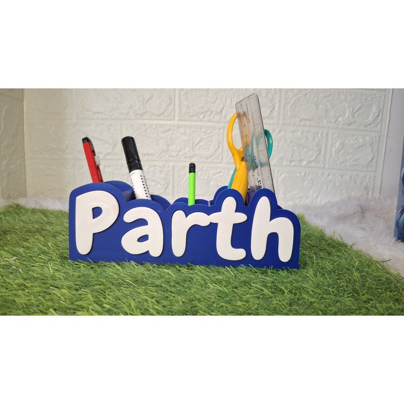 NameDesk — Custom 3D Printed Name Pen Stand