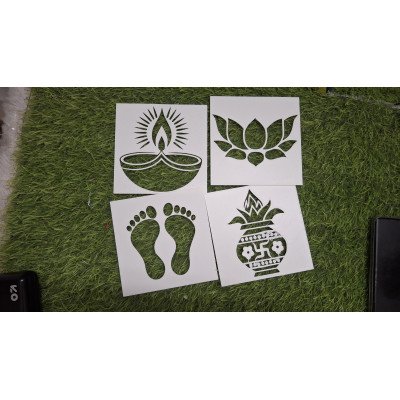 Custom 3D Printed Rangoli Stencils
