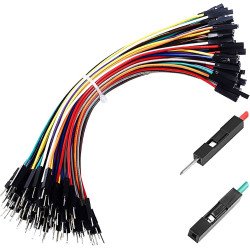 Male to Female Jumper Wires 20cm - Pack of 40